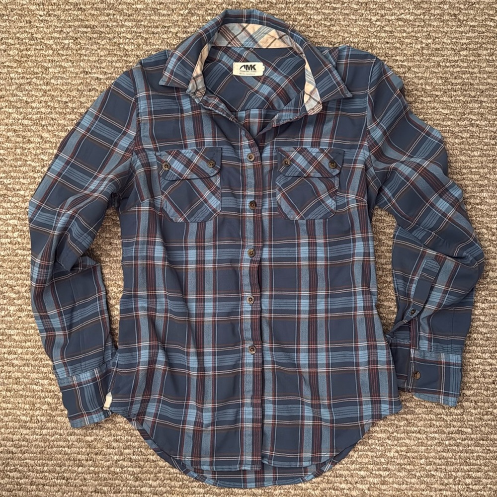 Mountain Khakis Plaid Flannel Shirt - Women’s Small - Blue Button Down